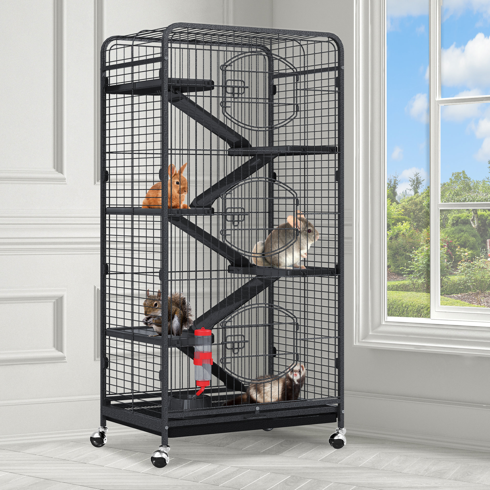 Tucker Murphy Pet™ Cliford 52" H Metal Cage Small Animal Cage & Reviews
